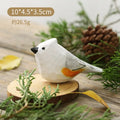 Wood Bird Statue Kawaii Handmade Craft Figurine Carving Model Cute Animal Statue Gifts Home Decor Lovely Sculpture Friend Gift