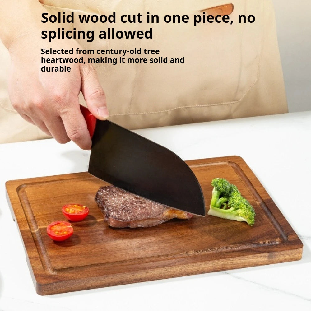 Wood Cutting Boards Wooden Charcuterie Board Double Sided Meat Vegetables Boards Pizza Bread Serving Board Kitchen Accessories