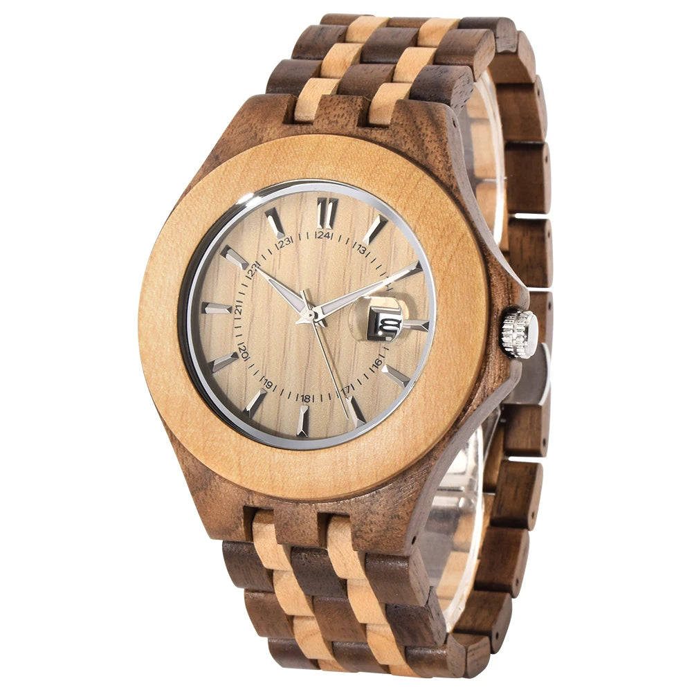 Wood Watch, Wooden Watch for Men, Handmade Lightweight Wooden Wrist Watches, Mens Wooden Watch, Wood Watch Gifts for Men