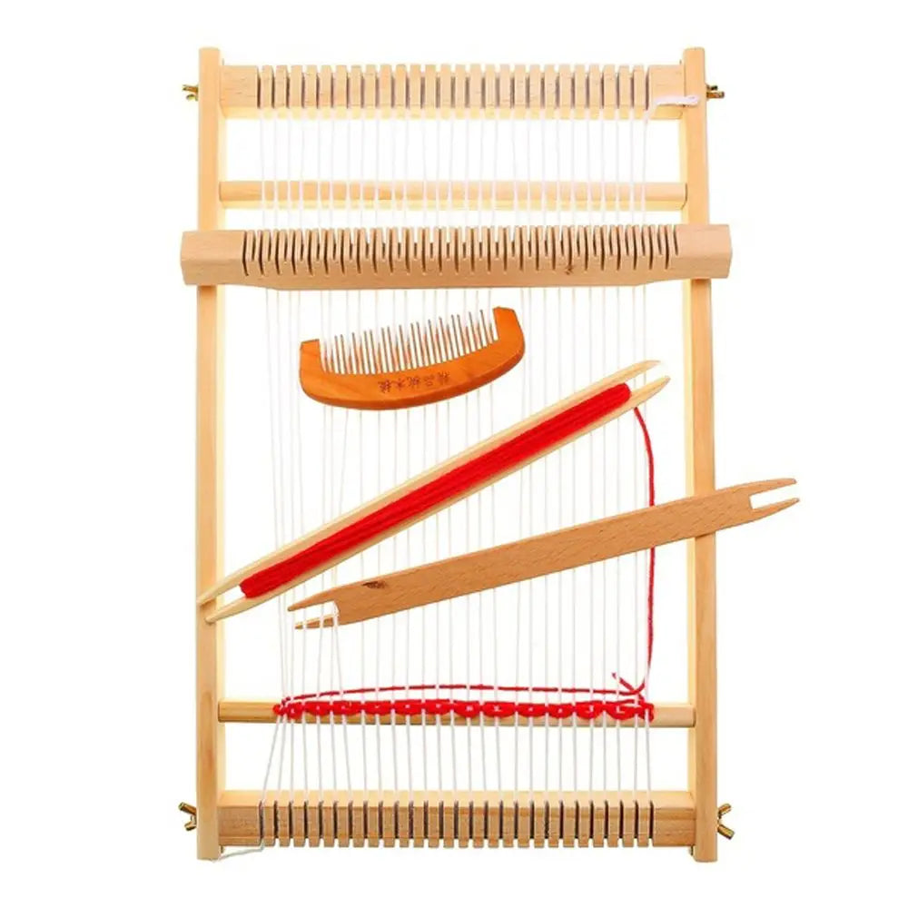 Wooden Durable For Children  Girl Craft Household DIY Knitted  Weaving Loom Knitting Machine Handcraft