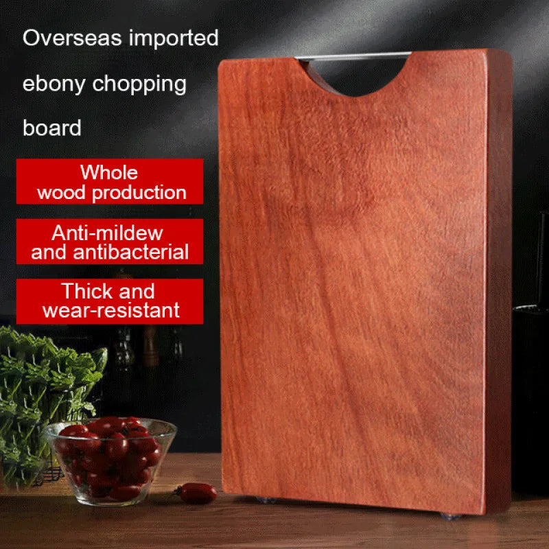 Household Wholewood Kitchen Cutting Board Does Not Crack and Antibacterial Mildew-proof Log Paint-free Ebony Chopping Blocks