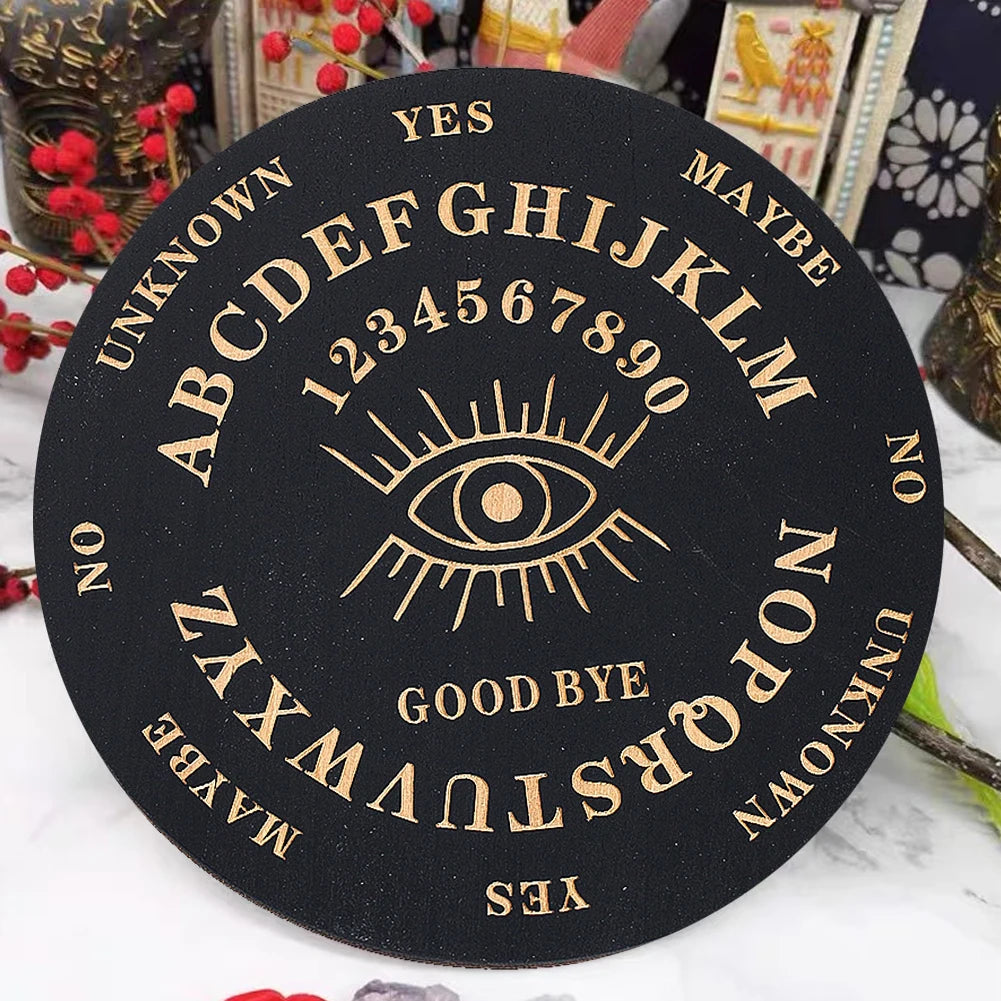Wood Boards Witch Divination Plate Decision Making Pendulum Board Metaphysical Message Board Meditation Altar Ritual