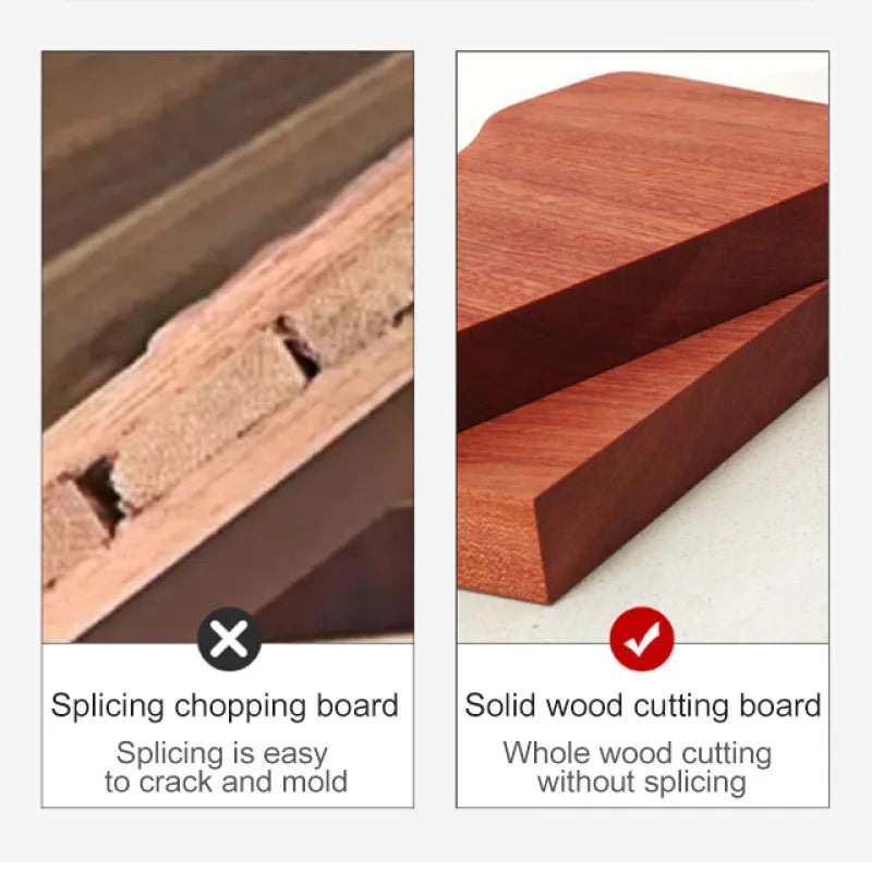 Household Wholewood Kitchen Cutting Board Does Not Crack and Antibacterial Mildew-proof Log Paint-free Ebony Chopping Blocks